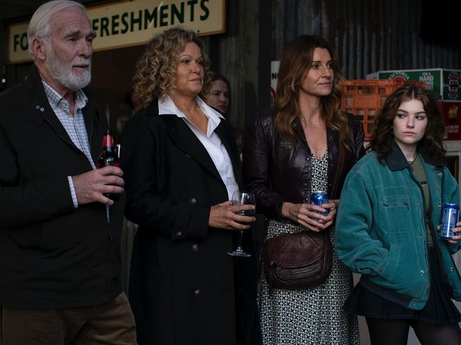 Wiseman with High Country co-stars Leah Purcell, Ian McElhinney and Pez Warner.