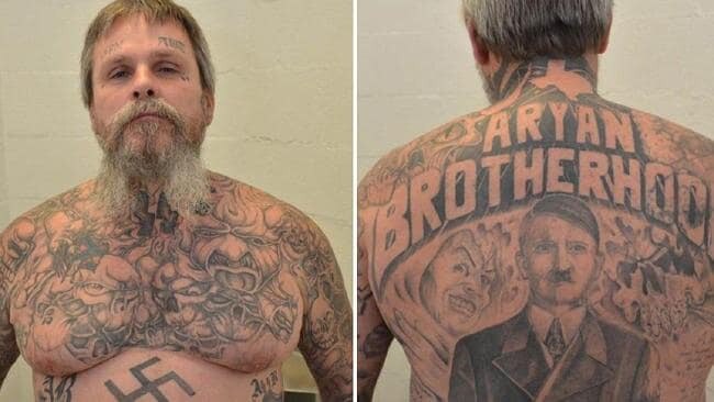 Aryan Brotherhood of Texas prison gang leader, James Byrd. Picture: Supplied