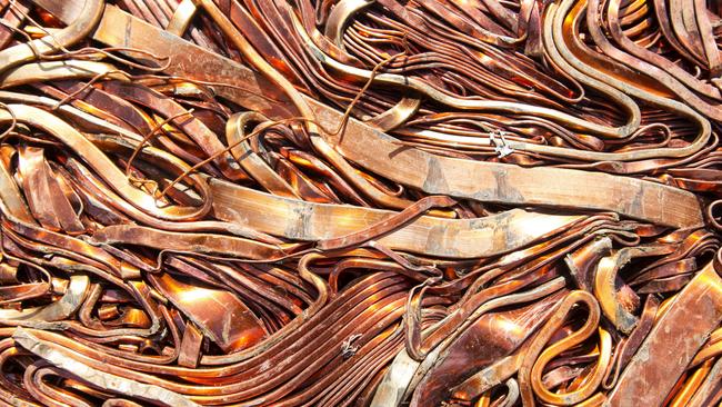 Copper scrap ready to be recycled. Picture: Bloomberg