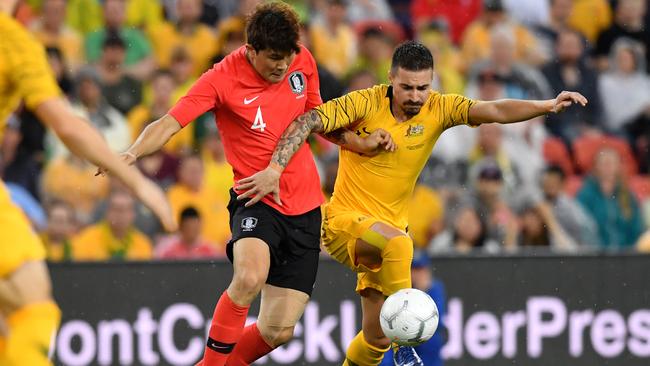 Jamie Maclaren is set to start against Syria. Picture: AAP