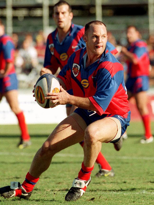 Rugby league player Kerrod Walters for Adelaide Rams vs Perth Reds in Super League in 1997.