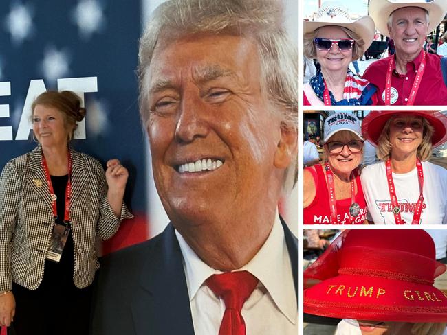 Trump supporters at the RNC in Milwaukee. Picture: Benedict Brook