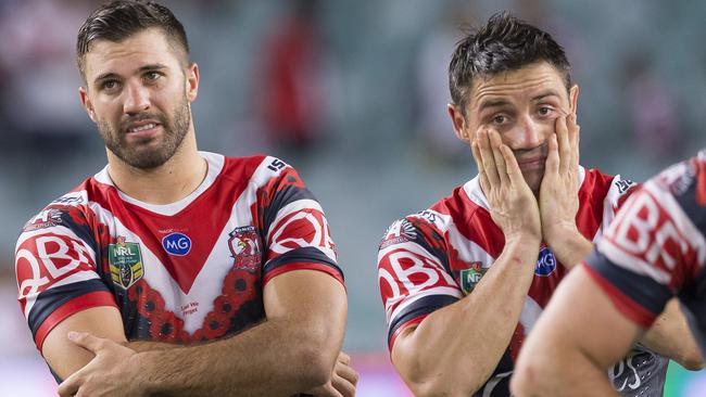 It hasn’t come together for the Roosters’ big names. (AAP Image/Craig Golding)