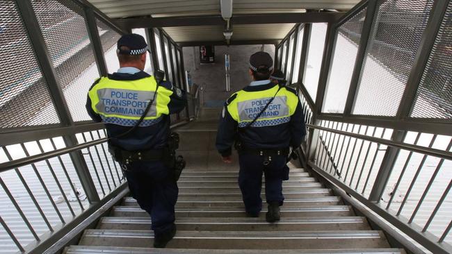 The Police Transport Command and local police officers targeted anti-social behaviour across Sydney’s public transport network. Picture: NSW Police/Facebook