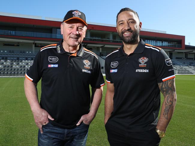 Benji Marshall (R) will serve his apprenticeship under Tim Sheens. Picture: David Swift