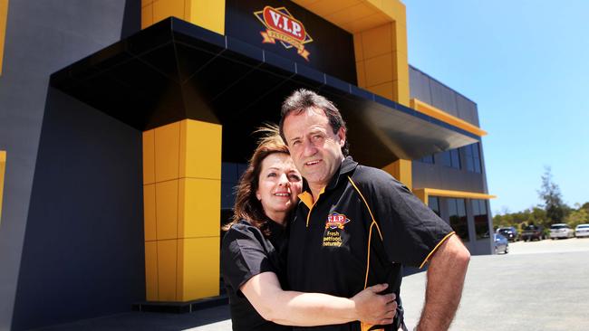 Tony and Christine Quinn make a mint out of pet food. Pic Tim Marsden