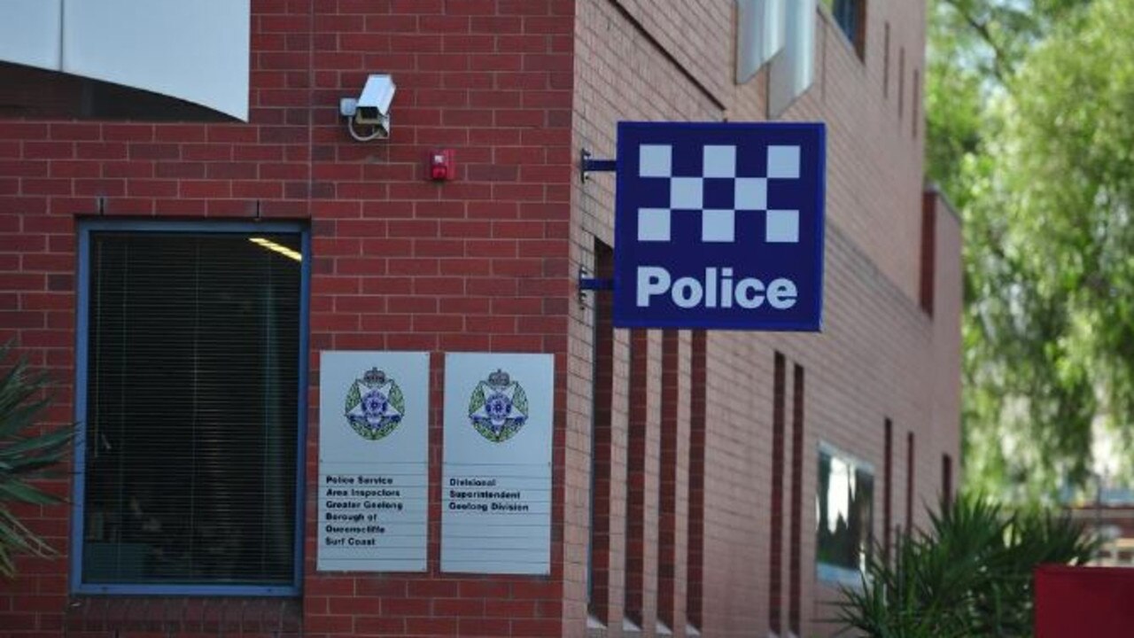 The surveillance room sits inside the Geelong Police headquarters on Mercer Street (pictured)