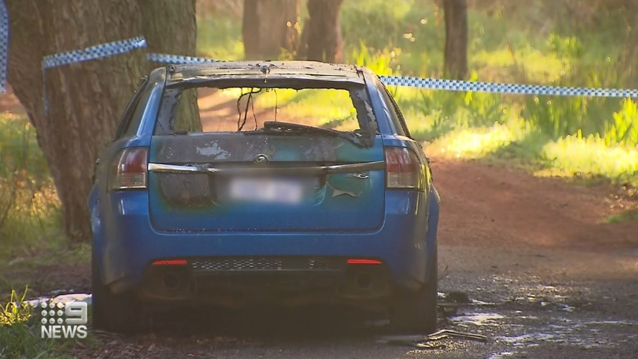 A 33-year-old woman has suffered third-degree burns after a car fire in Perth's outer-east.