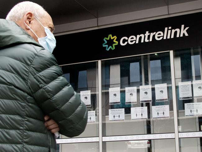 More people are surviving on Centrelink payments as lockdown measures hit Victorian families. Picture: David Geraghty/NCA NewsWire