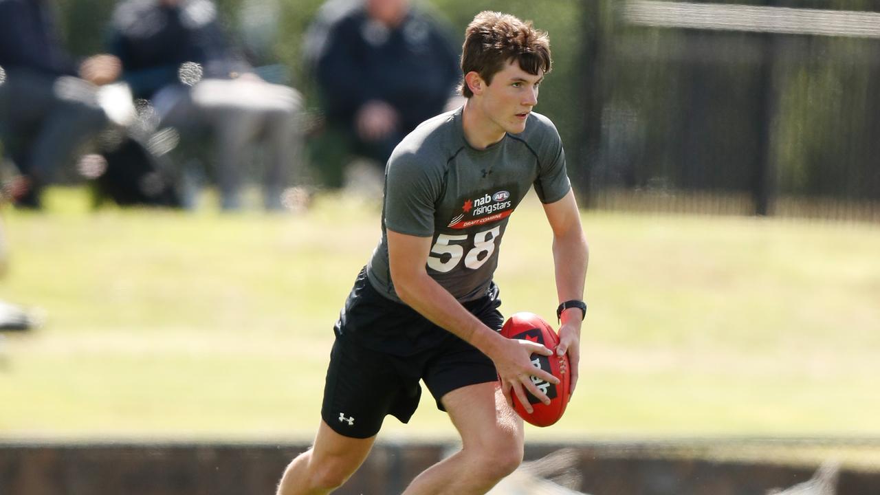Conor Stone is likely to be a first round pick. Photo: Michael Willson/AFL Photos via Getty Images.