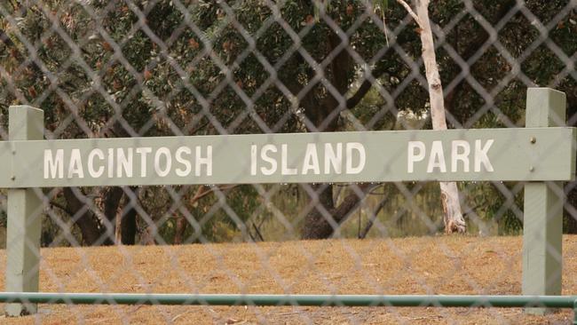 The popular parkland’s sign.