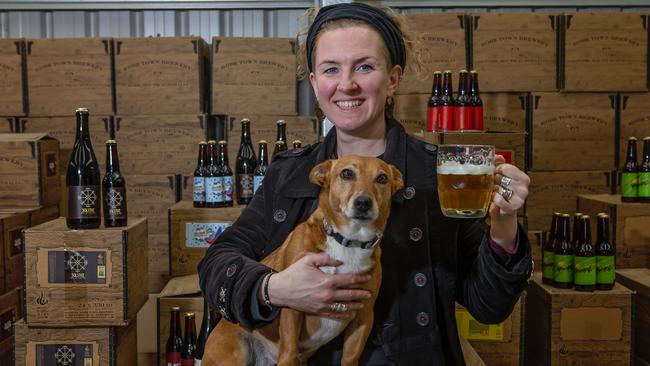 Robe Town Brewery owner Kristi Biezaite, whose hometown has had a significant rise in tourists over winter. Picture: Jacqui Bateman