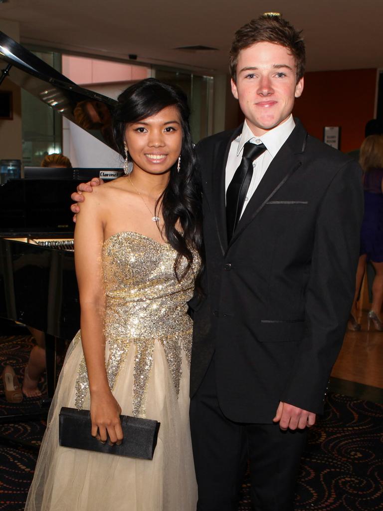 Patricia Sumang and Bert O’Loughlin at the 2013 Our Lady of the Sacred Heart Catholic College formal. Picture: NT NEWS