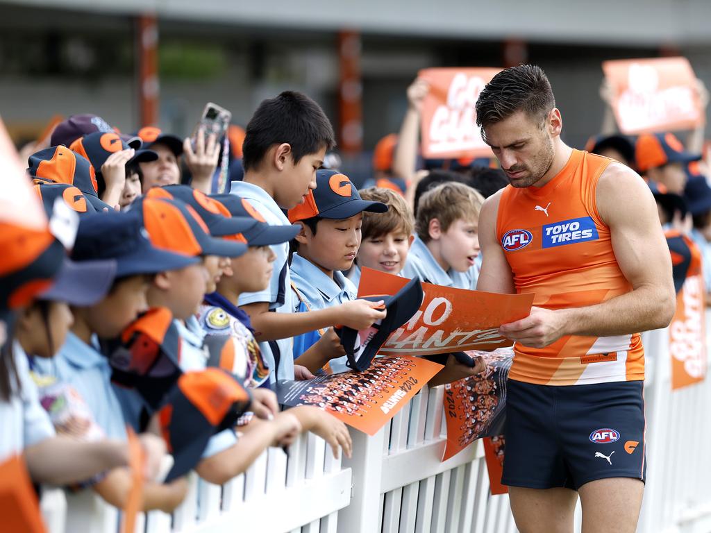 The Giants are determined to crack the Western Sydney market and present fans with another sporting option for the years to come. Picture: Phil Hillyard