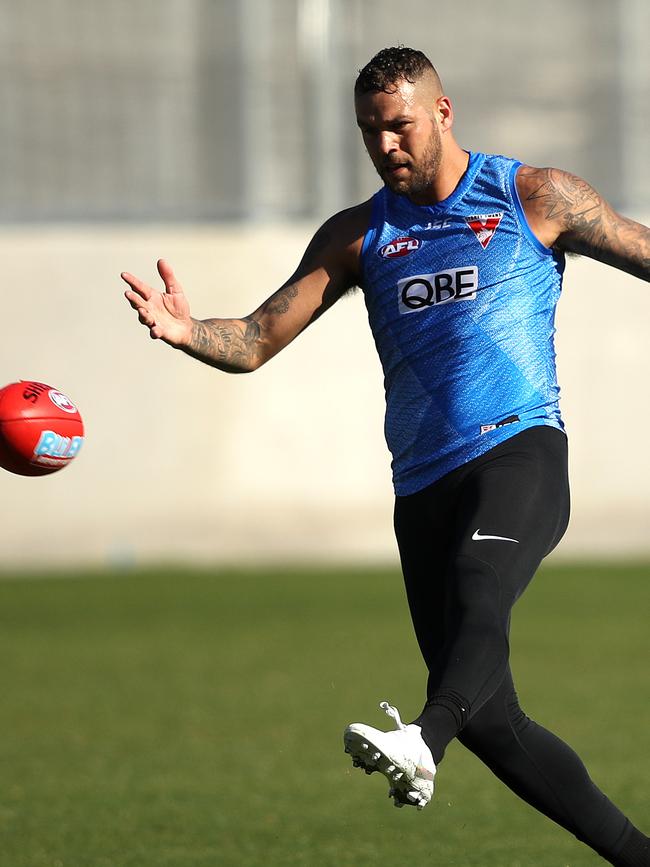 Lance Franklin is pushing to play his 300th game this year. Picture. Phil Hillyard