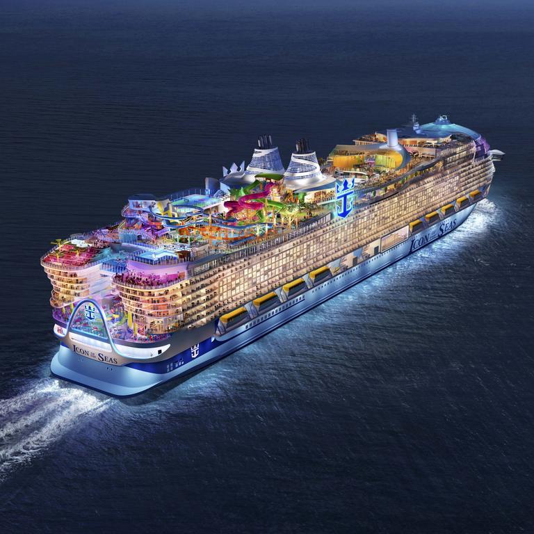 Royal Caribbean's Icon of the Seas is the biggest cruise ship in the world. Picture: Royal Caribbean