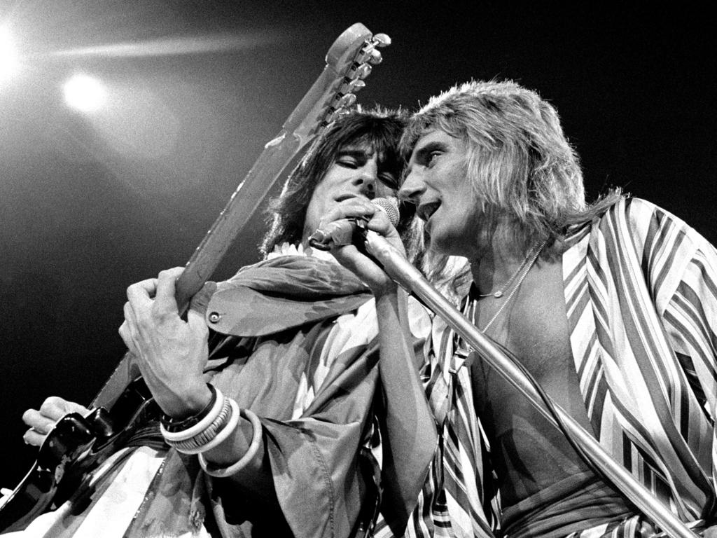 Ronnie Wood and Rod Stewart back in their Faces heyday. Picture: Robert Knight Archive/Redferns.