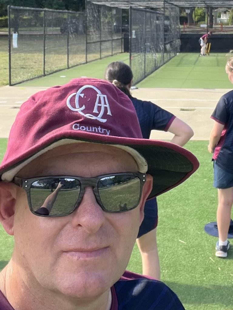 Queensland Country women's cricket coach Anthony Clark.