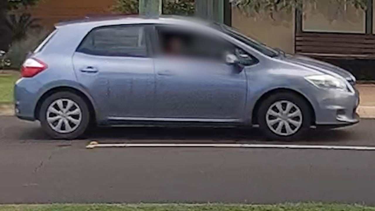 Police are appealing for the driver of a light blue Toyota Corolla hatchback (pictured), to come forward as a witness of an armed robbery in Rockville in Toowoomba on Sunday, April 16.