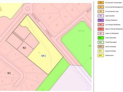 A map showing the location of bushland owned by Sydney Water in Mona St, Mona Vale. Picture: Supplied