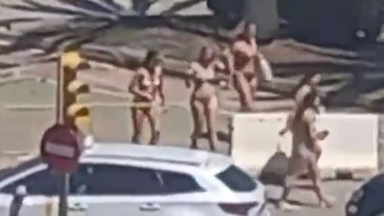Fury over brawl with ‘near-naked’ tourists