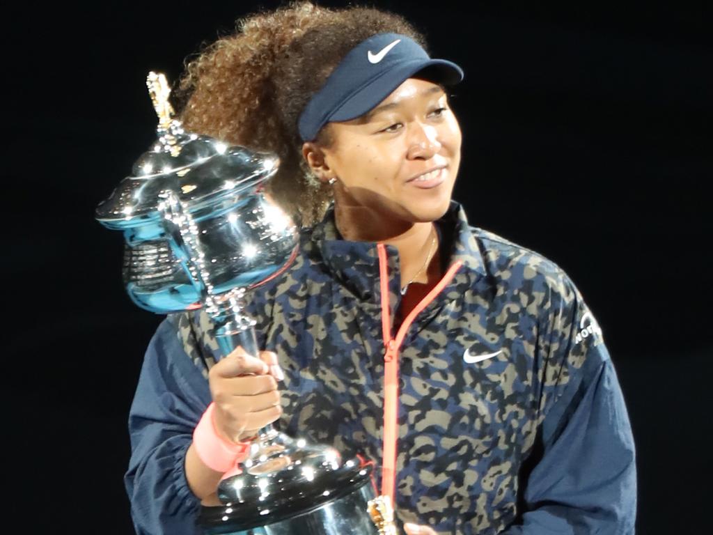 Naomi Osaka defeated Jennifer Brady to claim the women’s singles title at the 2021 Australian Open. Picture: Alex Coppel