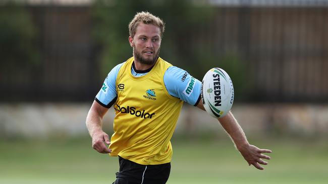 Matt Moylan will work on his combination with Chad Townsend. Picture: Brett Costello