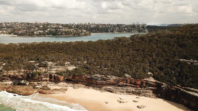 Washaway Beach in Clontarf, where a rescue operation is underway. 