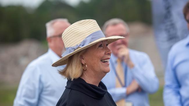 sod turning at the airport enterprise park in January 2020.