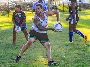 CHASING HISTORY: Rhys Walters at Lower Clarence Magpies training earlier this week.