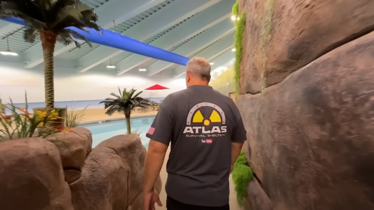 The full extent of the amenities inside the ultraluxurious nuclear shelter have now been revealed in a YouTube video posted by Rob Hubbard, CEO and founder of Atlas Survival Shelters, a company that specializes in doomsday abodes. (Picture: Atlas Survival Shelters via YouTube)