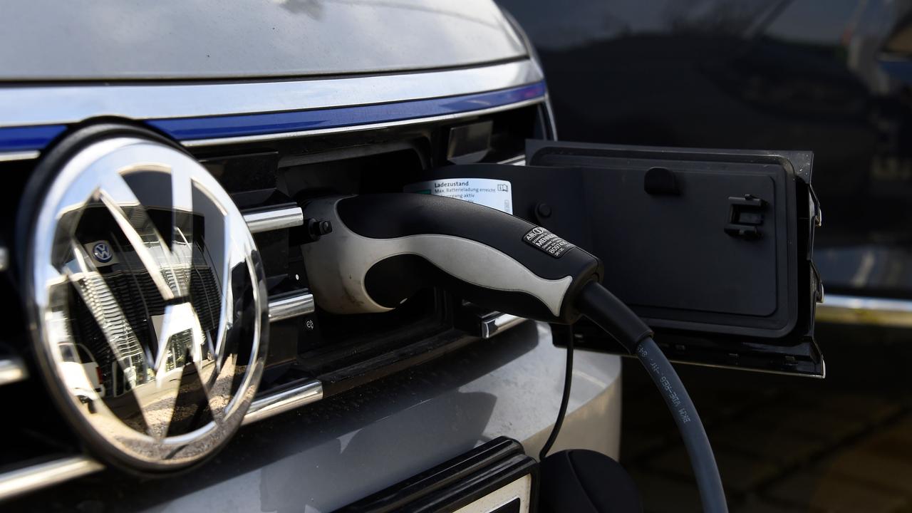 The Coalition has its own strategy for electric vehicle take-up and forecasts the cars will account for 25 to 50 per cent of the market by 2030. Picture: AFP