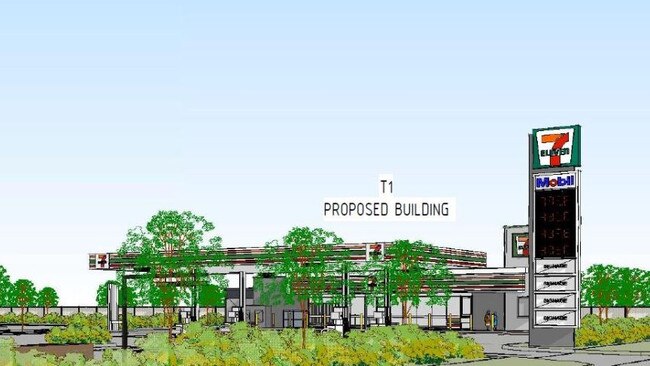 Render of 7-Eleven from development application for Northgate. Picture – DA.