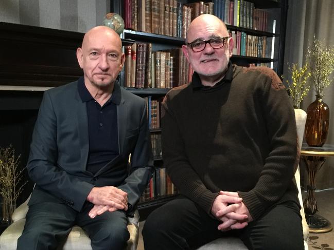 Sir Ben Kingsley with Stephan Wellink in January 2018 following their interview for Sam Spiegel: Conquering Hollywood.