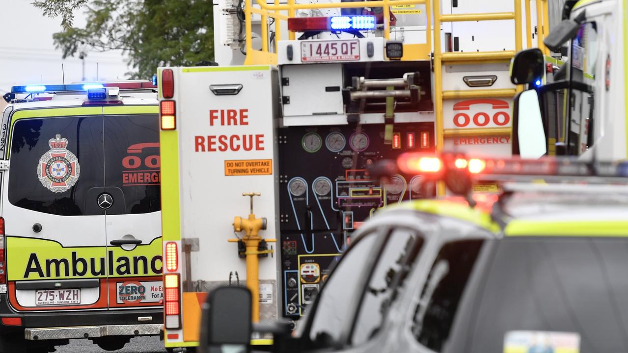 Emergency Services respond to two-car-crash at North Arm, Sunshine Coast. Picture: file.