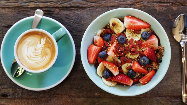 Bare Naked Bowls has brought a selection of trendy breakfast bowls to Manly. Picture: Braden Fastier.