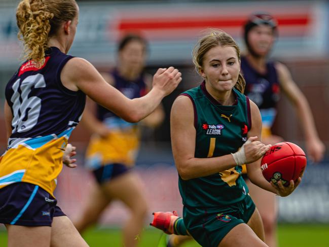 Brooke Barwick in action for Tasmania Devils last year. Picture: Linda Higginson