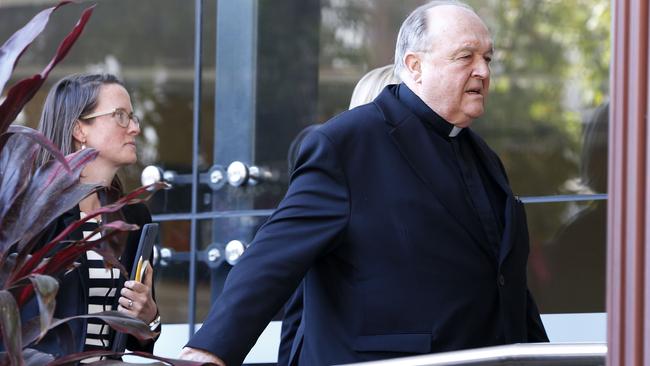 Adelaide Archbishop Philip Wilson arrives at Newcastle Local Court on Thursday. Picture:  AAP / Darren Pateman