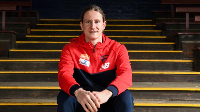 Guy Walker has made the switch from professional cricket to AFL, signing on with Melbourne. Picture: Penny Stephens