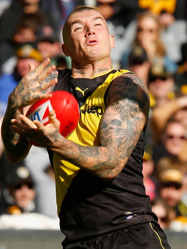 Dustin Martin booted a career-high six in Round 4. Pic: Getty Images