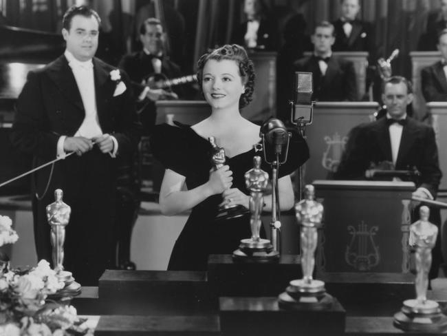 Actor Janet Gaynor in a scene from the 1937 film A Star is Born.