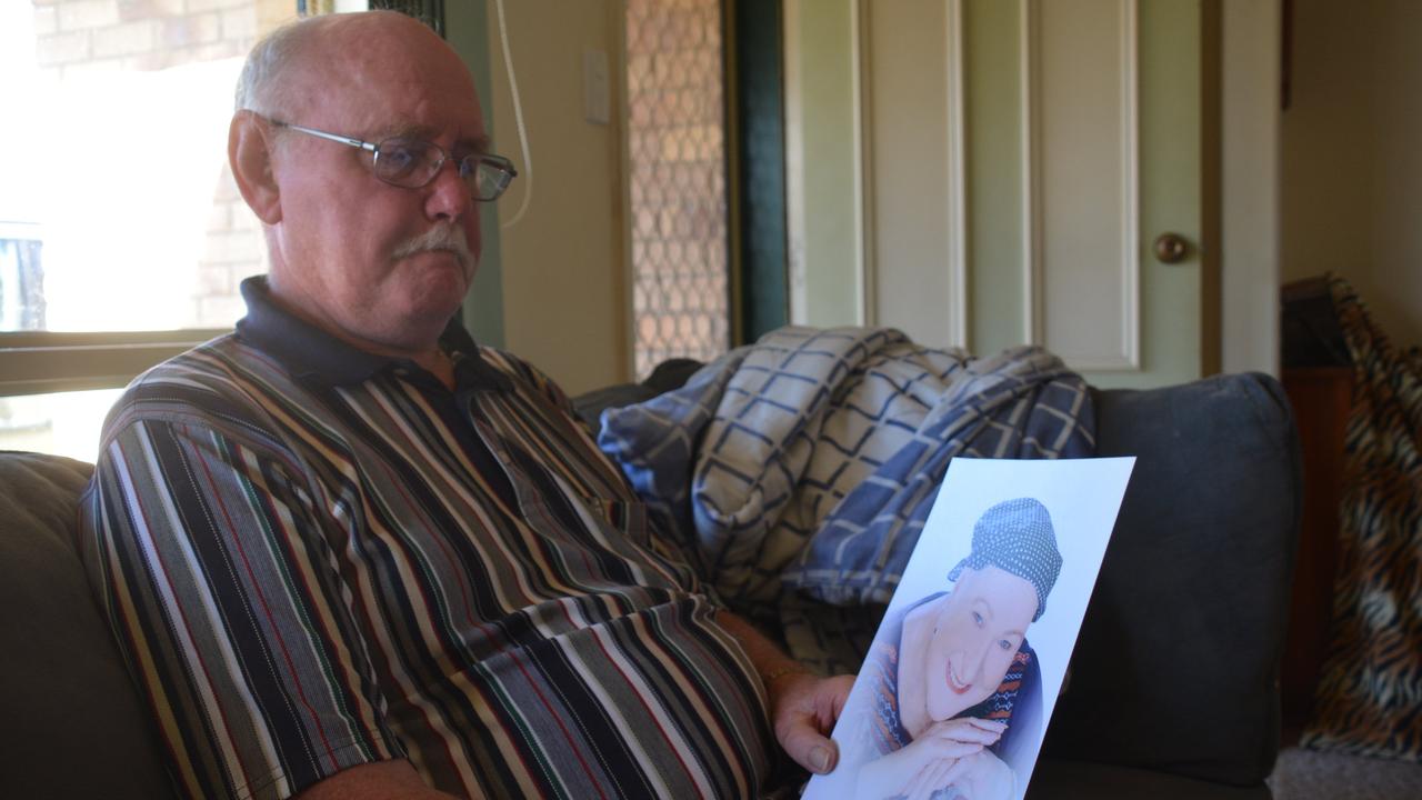 CANCER BATTLE: Kevin Allen sits in his late wife's favourite spot in their Kingaroy home as he shares about Linda's passion for helping others. (Photo: Jessica McGrath)