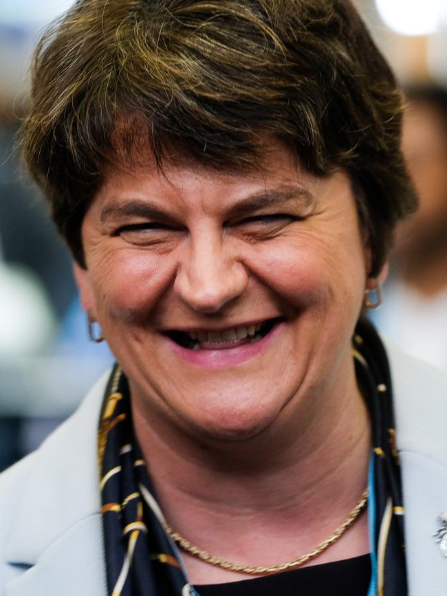 Arlene Foster, Leader of Northern Ireland’s Democratic Unionist Party, whose party’s votes will be crucial when the Brexit deal is put to the UK parliament. Picture: Getty Images