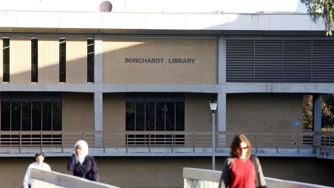 Latrobe University's Borchardt Library, Bundoora Campus in Melbourne.