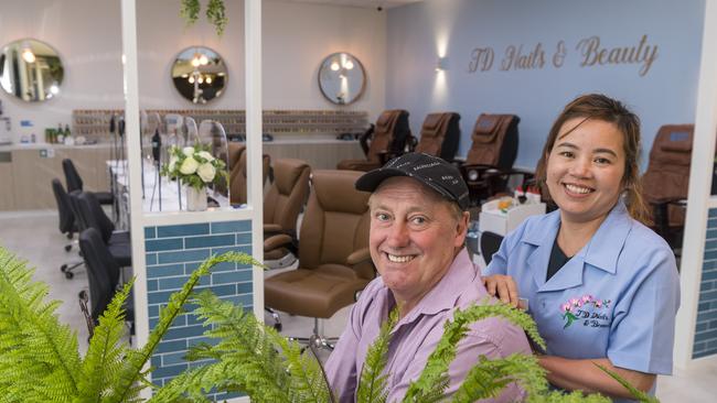 TD Nails and Beauty owners Tuyet and Don Church in the new Wilsonton Shopping Centre salon. Picture: Kevin Farmer