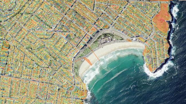 Plenty of potential for solar for residents of Bondi. Picture: Australian Photovoltaic Institute, SunSpot