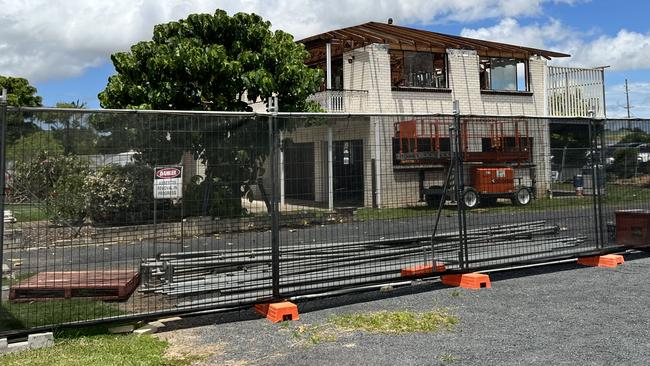 The demolition site at 64 Crofton Street, Bundaberg West.