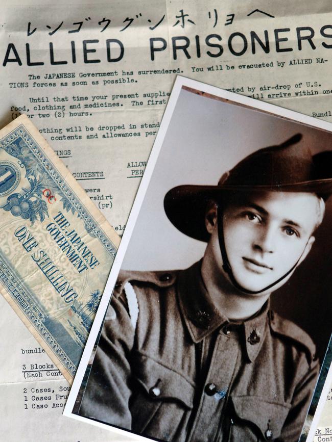 Gunner Colin Finkemeyer was a prisoner of war in Japan at war’s end.