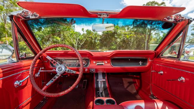 Alan and Robyn Messenger's 1964 1/2 Ford Mustang. Picture: Dominika Lis