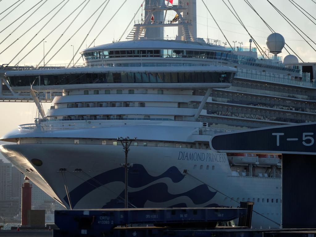 This week it emerged 23 passengers had been allowed to disembark the Diamond Princess despite not going through the proper checks. Picture: Kazuhiro NOGI / AFP.